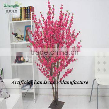 SJZJN 312 Mini Bansai Artificial Peach Blossom Tree /Potted Peach Blossom Tree High Quality photo-5