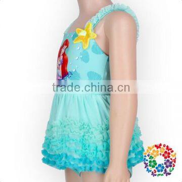 Hot Sale Pretty Cute Young Girls Bikini One Piece Swimsuit Kids Swimwear photo-4