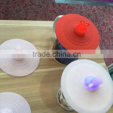 NEW product LED shining silica gel bottle lid for festival