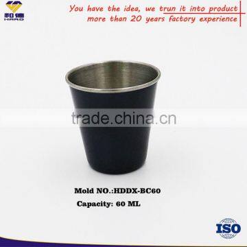 China OEM Metal Black Shot Glasses