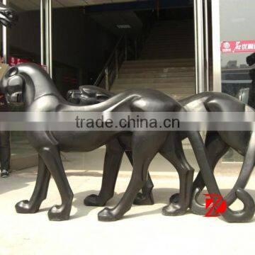 Bronze Black Ourdoor Abstract Animal Sculptures