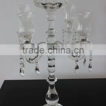 Jingyage crystal candelabra wedding centerpieces glass candelabra wedding