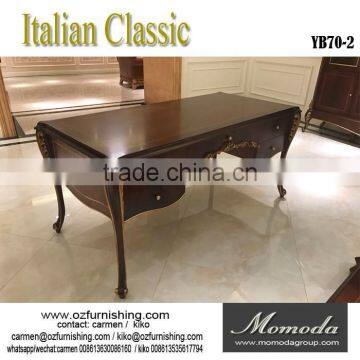 YB70-2 luxury royal furniture Italian furniture made in china hand carved writing desk-