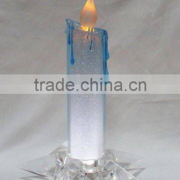 Clear Acrylic With Shiny Paper LED Candle Lighting Indoor Christmas Decorations photo-2