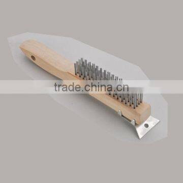 2014 the newest US style industrial spiral wire brush with scraper SJIE3023