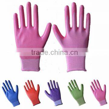 SunnyHope 2017 popular made in China nitrile coated women's garden gloves