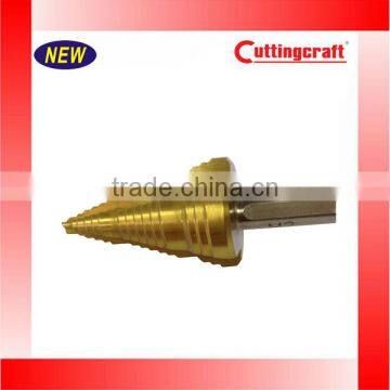 HSS Three Flute Imperial Size Titanium Step Drill Bit photo-3