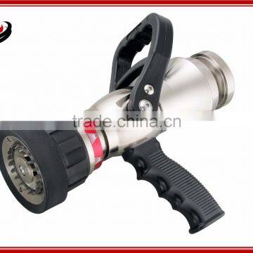 Fire equipment hose pistol grip nozzle