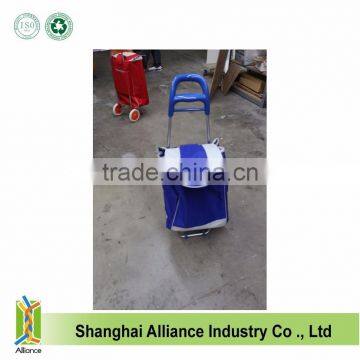 Black White Blue Travel Trolley Luggage Bag With Removable Wheels photo-2