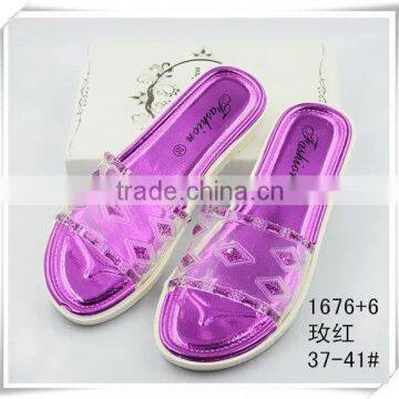 2016 New Design Crystal Fashion Slipper for Women