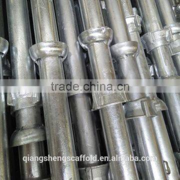 Hot Dipped Galvanized cuplock scaffolding system for different shape building construction