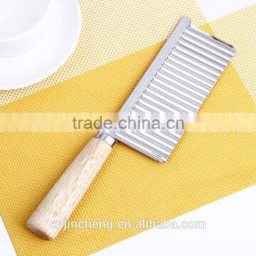 Factory Wholesale High Quality Wood Handle Potato Cutter Knife photo-4