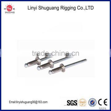 DIN 7337 Open Type Aluminum Blind Rivets/pop rivet