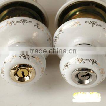 Stainless Steel304 Entry Privacy Passage New Ball Ceramics Door Handle Security Lock Round Knob Hotel Door Lock photo-2