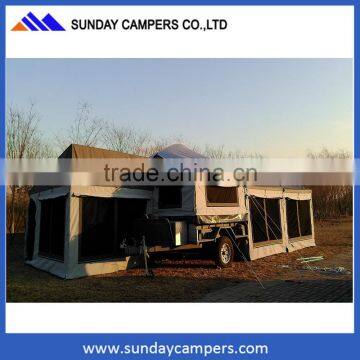 Australia market style Luxury Camping off road hard floor camper trailer tent