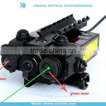 Military standard Infrared laser sight or IR laser scope and Green laser sight combo