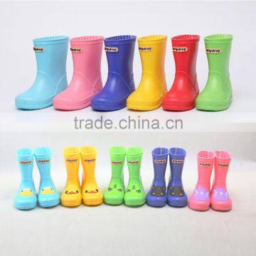 New Style Cute Kids Children Wellington Boots PVC Rubber Rain Boots