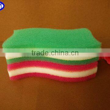 2104 hot sale magic cleaning sponges pad S shape kitchen sponge