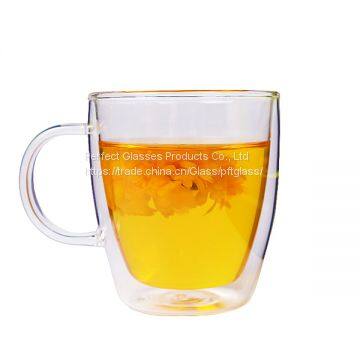 Double Wall Milk Cup 220ML Customized Coffee Cup Glass Cups Milk Mugs photo-4