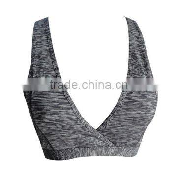 Wholesale Low Price Custom Sport Running Yoga Fitness Women Bra with elastic band
