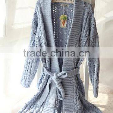 2015 New Wool Sweater Homewear ,wool Sweater Knited Housecoat,knitted Homewear for Winter Coating photo-2