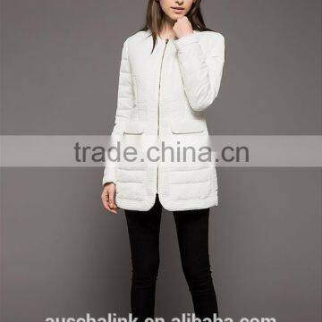 new arrival western designer goose down long coat OEM service