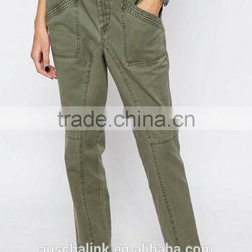 2016 Autumn High Quality Ladies Khaki Casual Trousers photo-2