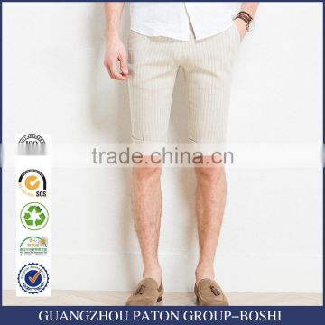 The summer men's casual short pants slim stripe thin youth five pants all-match tide shorts customized order