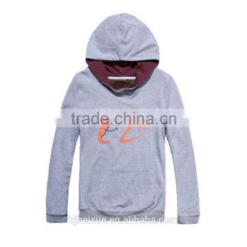 2016 NEW Style Top Trend Tall Plain Grey Pull Over Work Hoody Unisex Hoodie photo-2