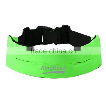 Kroad Outdoor fitness running belt, custom spandex waist belt with a key hook, comfortable lycra material