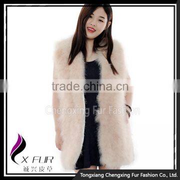 CX-G-B-137E Good Quality Turkey Wears Wholesale Turkey Feather Fur Vest photo-2