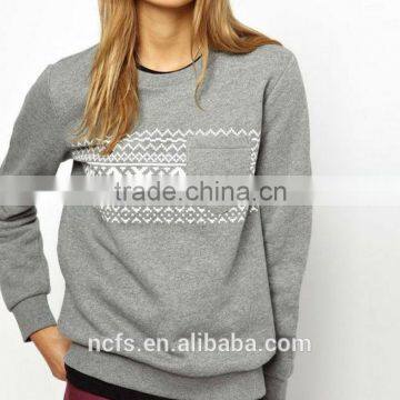Autumn sweatshirt with pockets
