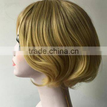 New Fashion Blonde Synthetic Hair Wig For Christmas Party Or Halloween Short Bob Wig For Woman photo-5