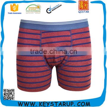 Comfortable Breathable Men Boxer Shorts Cotton Spandex Stripe Men's Underwear