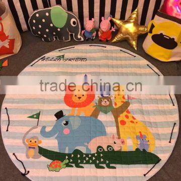 S65602A Kids Room Floor Carpet Round Game Mats Circular Flight Chess Baby Crawling Blanket photo-3
