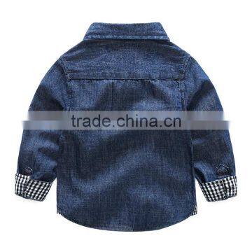 S33469W Long Sleeve Kids Shirts Children Clothes Boys Blouse 2017 photo-2