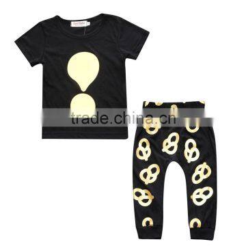 S17477A Summer Baby Kids Clothes Sets Boys T Shirt Pants Suits photo-2