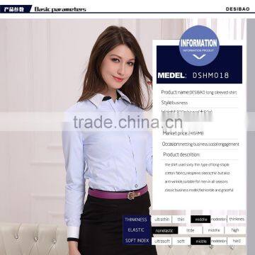Latest Design For Women With Long Sleeved Business Shirt,ladies Blouse (DSHL018) photo-4
