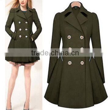 Women's Double Breasted Cinch Trench Coat