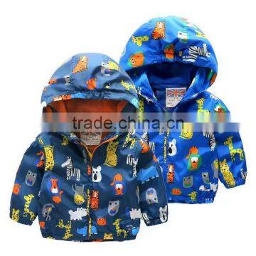 2017 Top Quality Baby Boy Jacket Wholesale Baby Clothing Animal Boy Outdoor Jacket photo-3