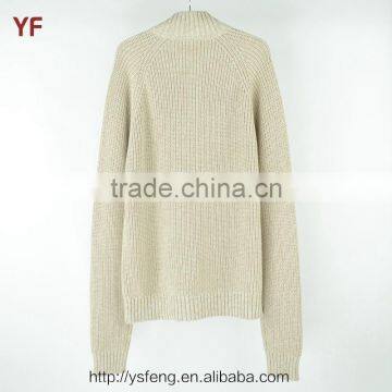 New Design 2015 Mock Neck Men Knitted Sweater photo-3