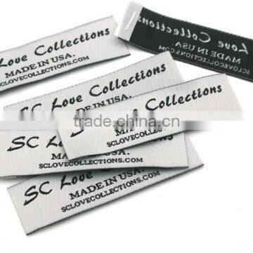 Customized Garment Shoe Labels/woven Labels/printed Clothing Label/embroidered Tag End Fold WEF-001 photo-4