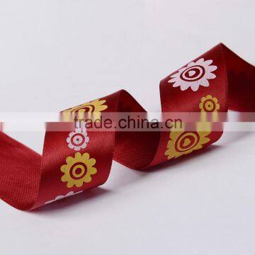 1" 25mm High Quality Polyester Printed Satin Ribbon Single Face photo-4