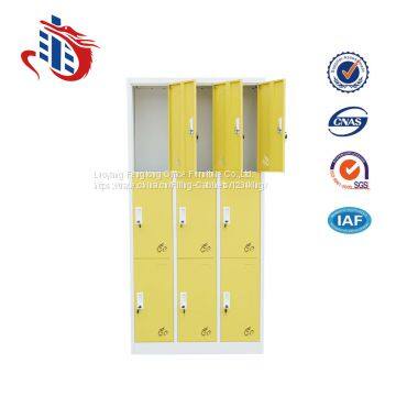 Cheap 9 Door Clothes Storage Steel Locker Clothes Cabinet photo-3