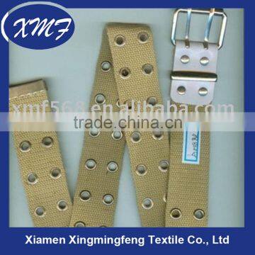 fashion polyester webbing belt with eyelets