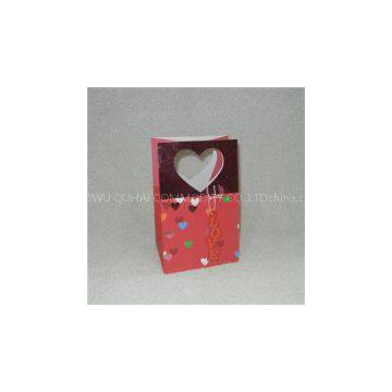 Printed Valentine\'s Day Gift Paper Bag With Die-cut Handles