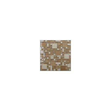 Glass mixed with stone mosaic Tiles