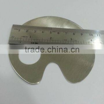 Stainless Steel Mixing Palette with hole Cosmetic Makeup Palette