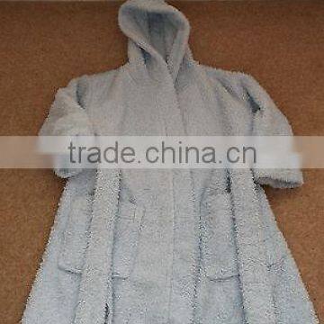 MINI MODE boys hooded bath robe or dressing gown -18-24 months