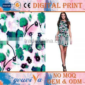 Customize Chiffon Velvet Digital Printed Shirt Fabric